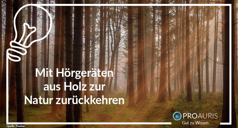 Mit Hörgeräten aus Holz zur Natur zurückkehren