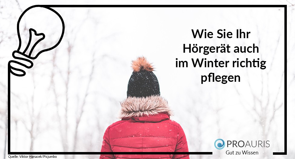 Wie Sie Ihr Hörgerät auch im Winter richtig pflegen